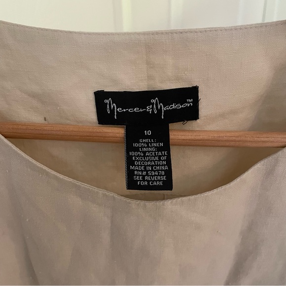 100% linen embroidered top - Picture 3 of 4